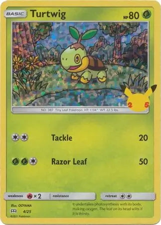 McDonald’s 25th Anniversary Holo Turtwig #4