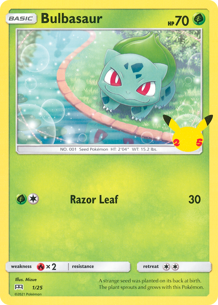 McDonald’s 25th Anniversary Non-Holo Bulbasaur #1