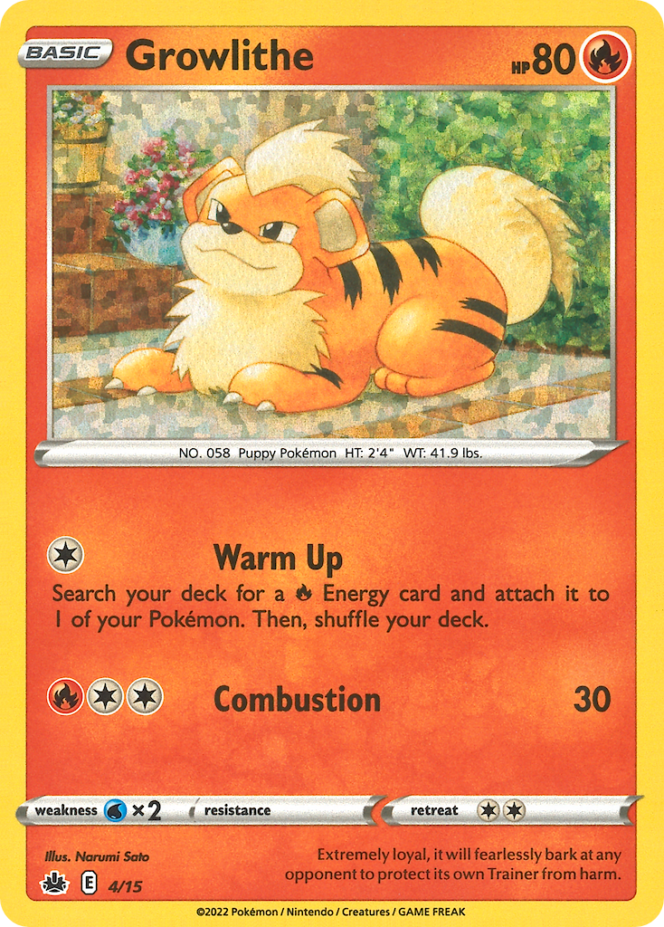 McDonald’s Match Battle Growlithe #4