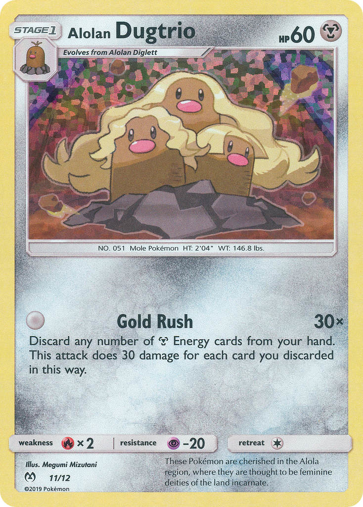 McDonald’s US Collection 2019 Alolan Dugtrio #11