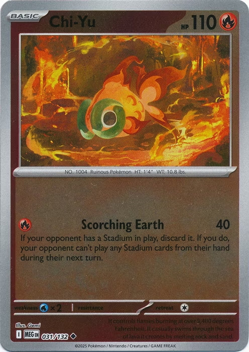 Mega Evolution Chi-Yu #031/132 Reverse Holo