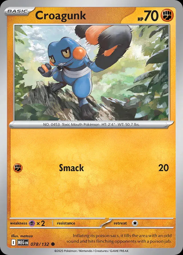 Mega Evolution Croagunk #078/132