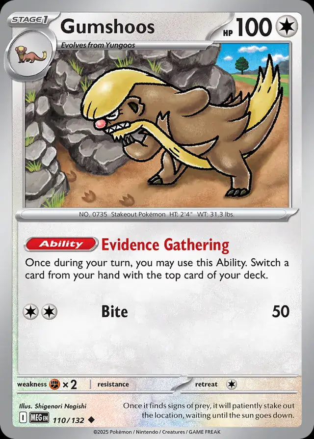 Mega Evolution Gumshoos #110/132