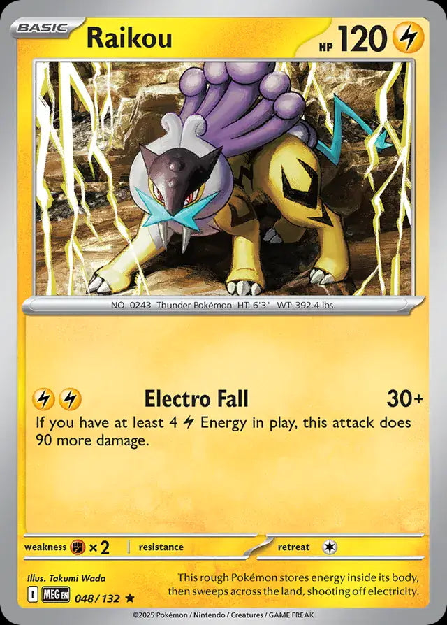 Mega Evolution Holo Raikou #048/132