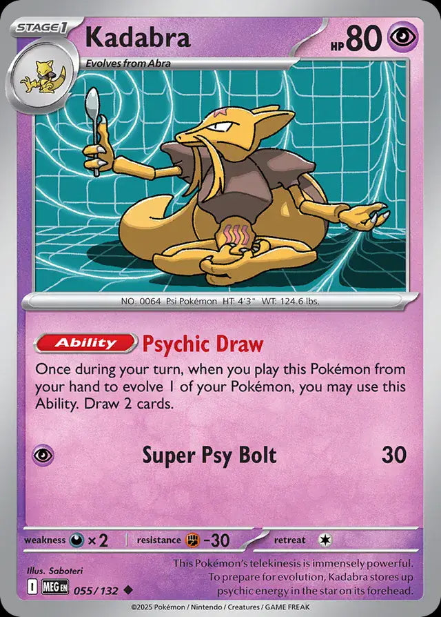 Mega Evolution Kadabra #055/132