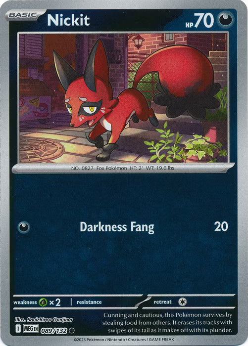 Mega Evolution Nickit #089/132 Reverse Holo