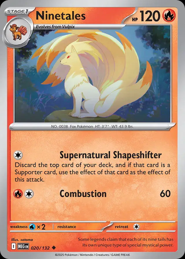 Mega Evolution Ninetales #020/132