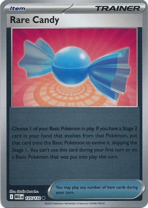 Mega Evolution Rare Candy #125/132 Reverse Holo