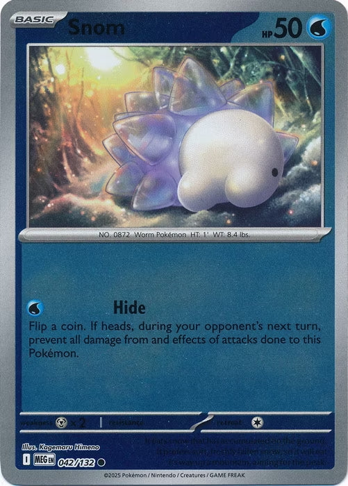 Mega Evolution Snom #042/132 Reverse Holo