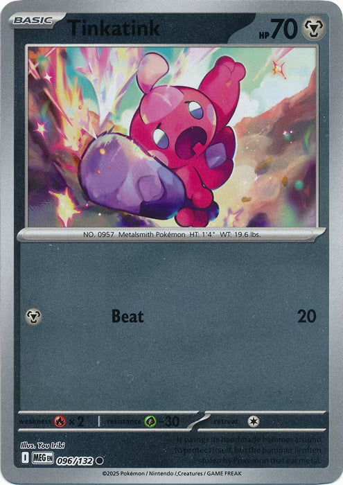 Mega Evolution Tinkatink #096/132 Reverse Holo