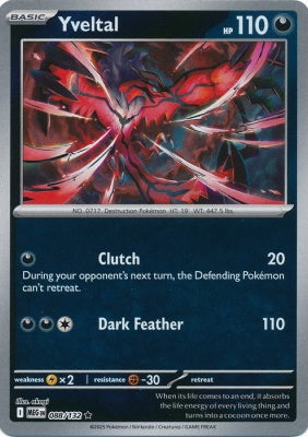 Mega Evolution Yveltal #088/132 Reverse Holo