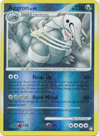 Mysterious Treasures Aggron #1/123 reverse holo