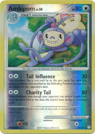 Mysterious Treasures Ambipom #3/123 reverse holo