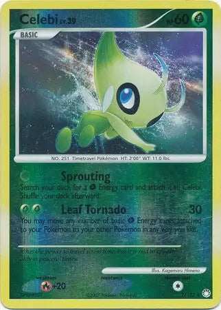 Mysterious Treasures Celebi #7/123 reverse holo