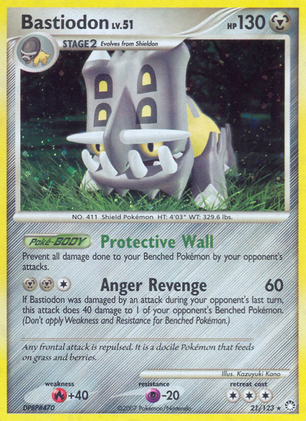 Mysterious Treasures Holo Bastiodon #21/123