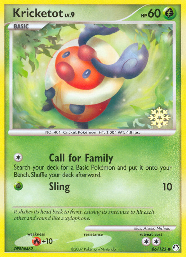 Mysterious Treasures Kricketot #86 Promo