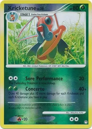 Mysterious Treasures Kricketune #27/123 reverse holo