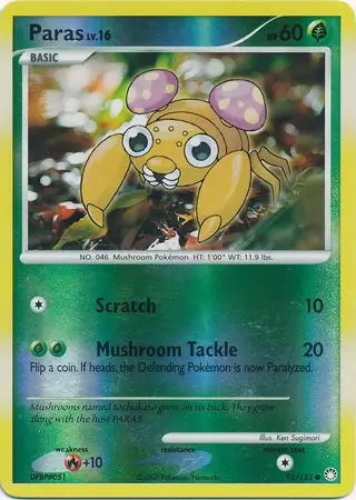 Mysterious Treasures Paras #92/123 reverse holo