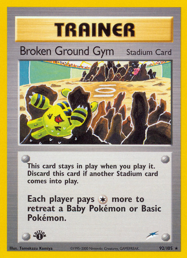 Neo Destiny Broken Ground Gym #92/105 first edition