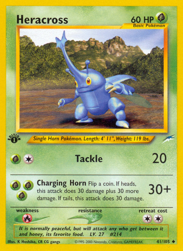 Neo Destiny Heracross #41/105 first edition