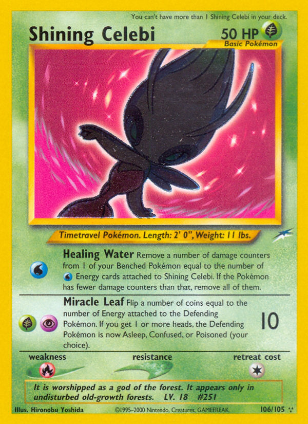 Neo Destiny Holo Shining Celebi #106/105 unlimited