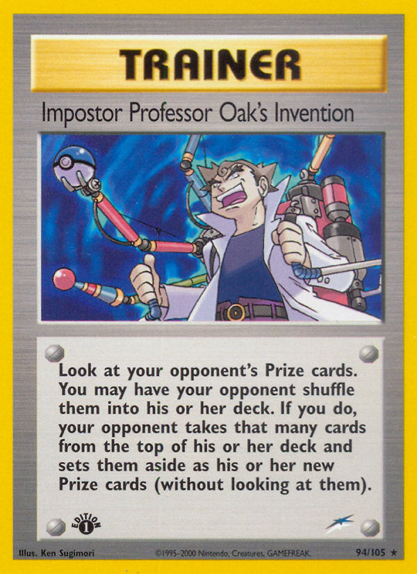Neo Destiny Imposter Professor Oak's Invention #94/105 first ed