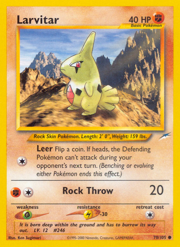 Neo Destiny Larvitar #70/105 unlimited