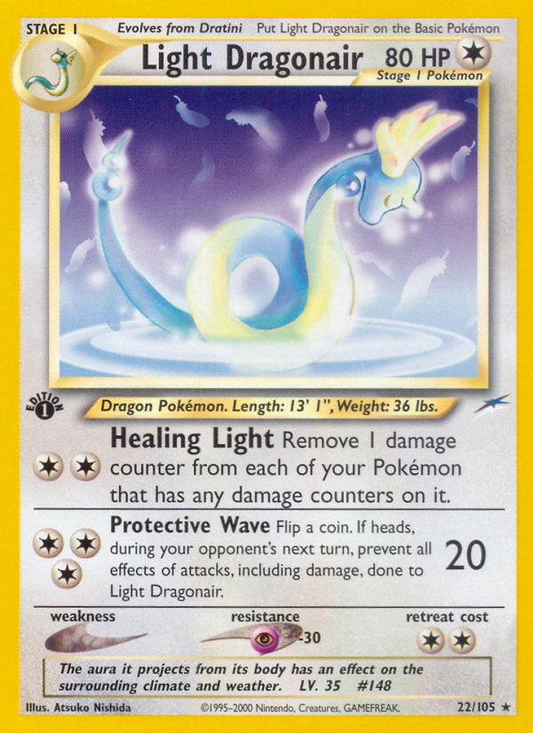 Neo Destiny Light Dragonair #22/105 first edition