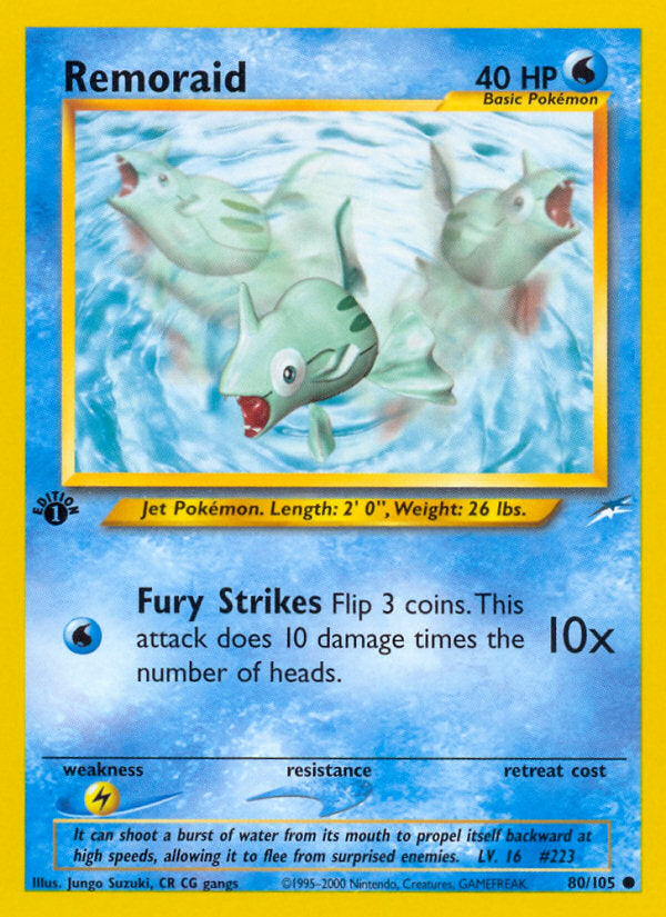 Neo Destiny Remoraid #80/105 first edition