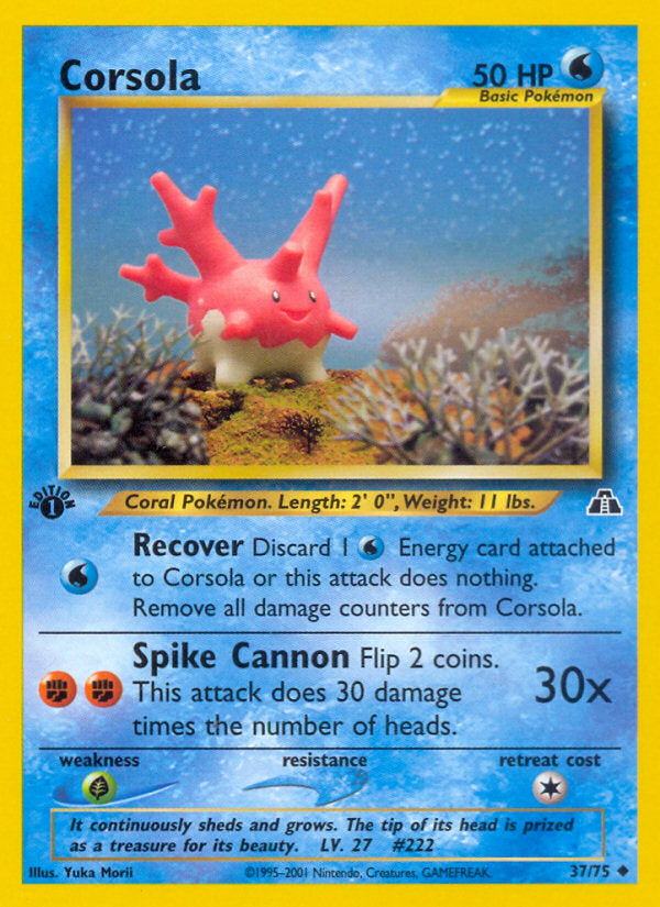 Neo Discovery Corsola #37/75 first edition