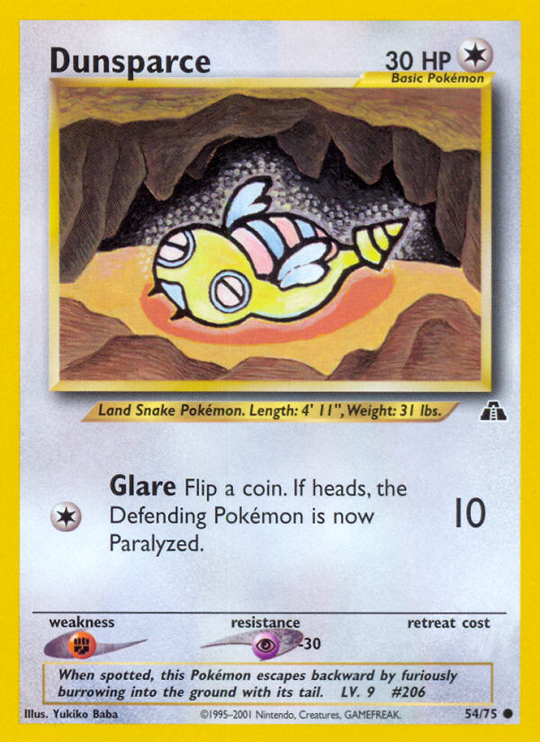 Neo Discovery Dunsparce #54/75 unlimited