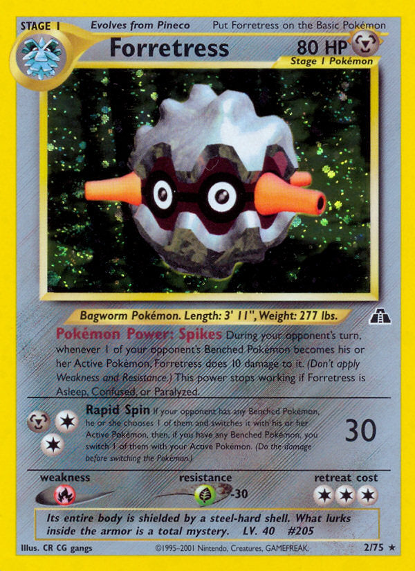 Neo Discovery Holo Forretress #2/75 unlimited