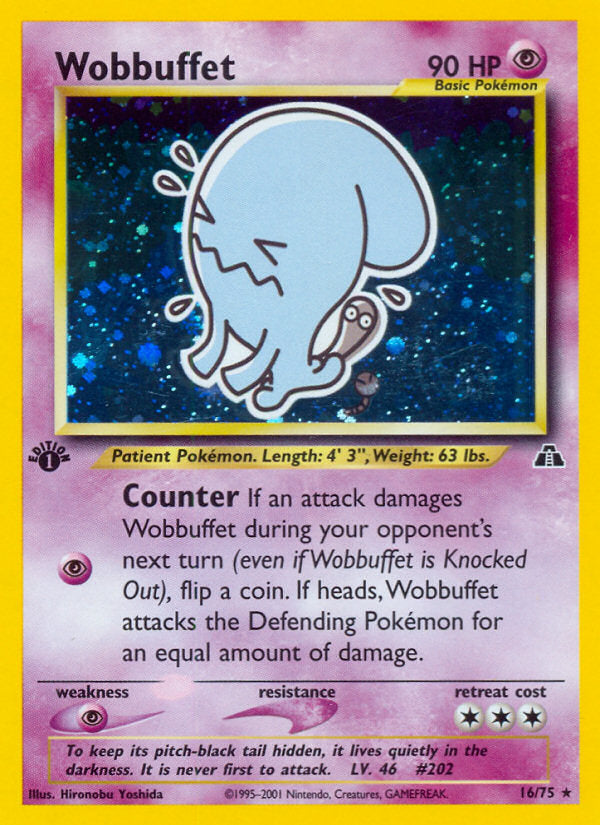 Neo Discovery Holo Wobbuffet #16/75 first edition