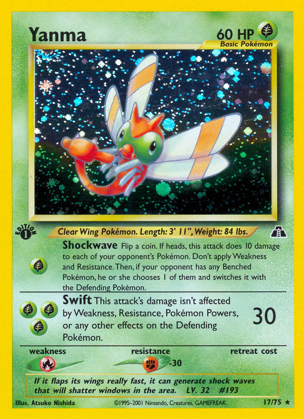 Neo Discovery Holo Yanma #17/75 first edition