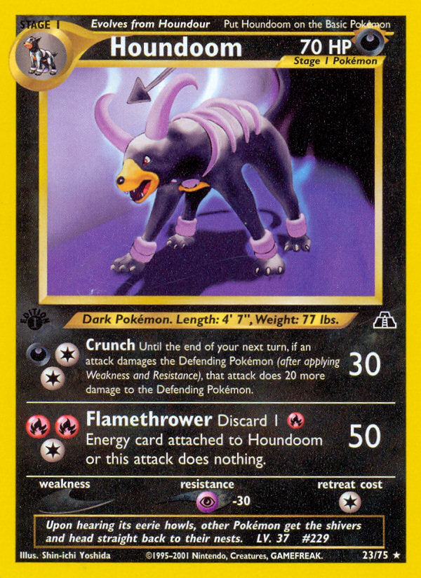 Neo Discovery Houndoom #23/75 first edition