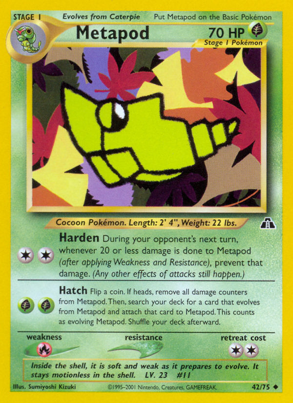 Neo Discovery Metapod #42/75 unlimited