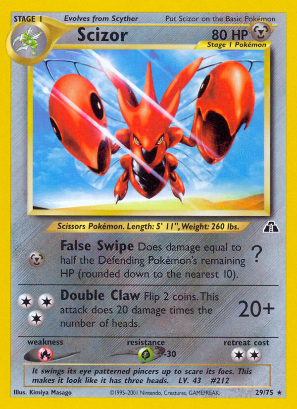 Neo Discovery Scizor #29/75 unlimited