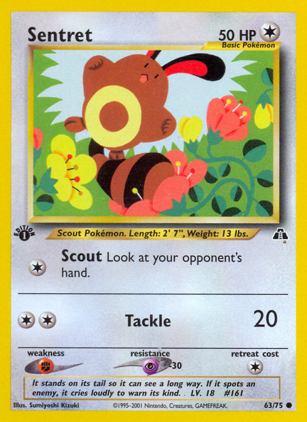 Neo Discovery Sentret #63/75 first edition