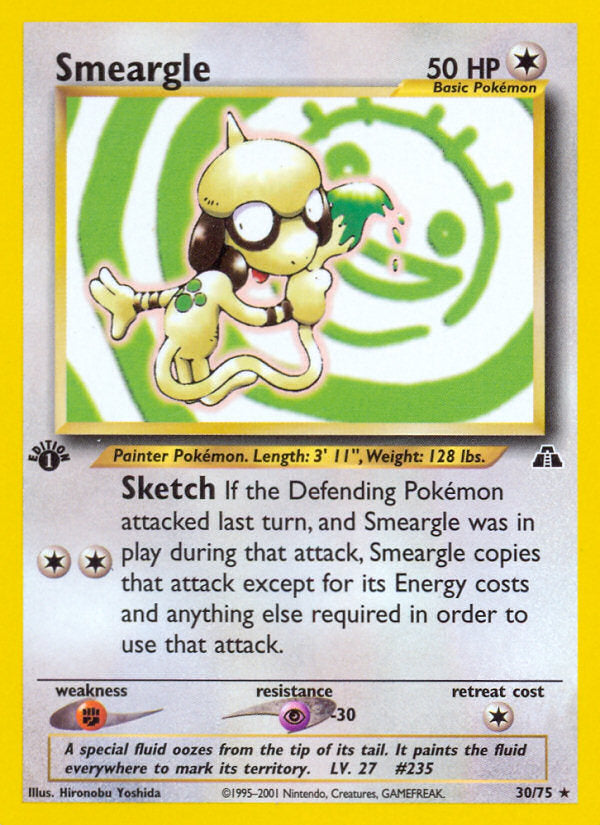 Neo Discovery Smeargle #30/75 first edition