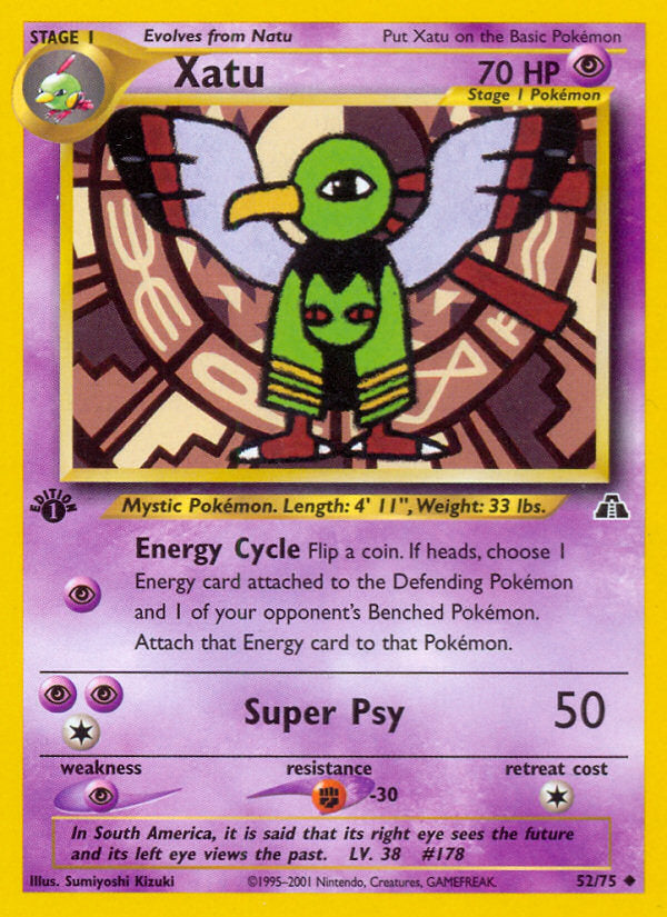 Neo Discovery Xatu #52/75 first edition