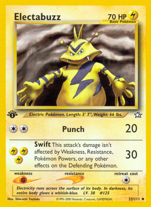Neo Genesis Electabuzz #33/111 first edition