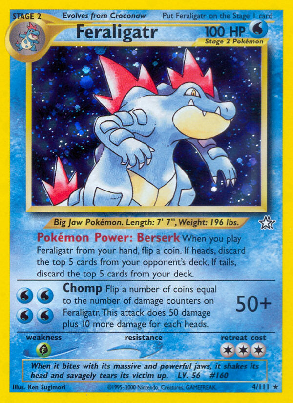 Neo Genesis Holo Feraligatr #4/111 unlimited