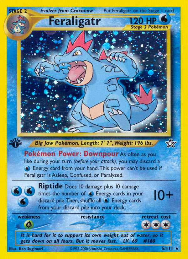 Neo Genesis Holo Feraligatr #5/111 first edition