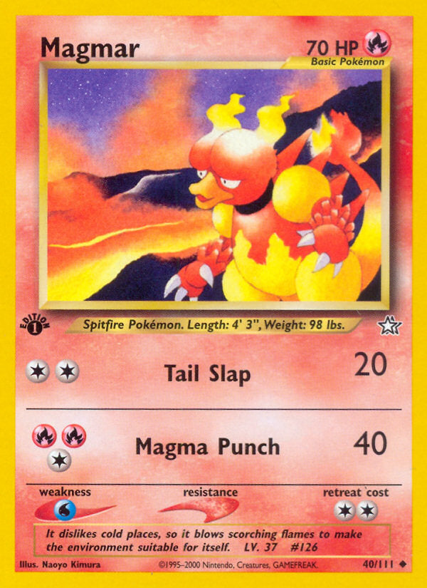 Neo Genesis Magmar #40/111 first edition