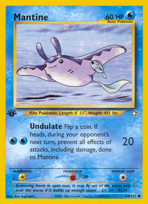 Neo Genesis Mantine #64/111 first edition