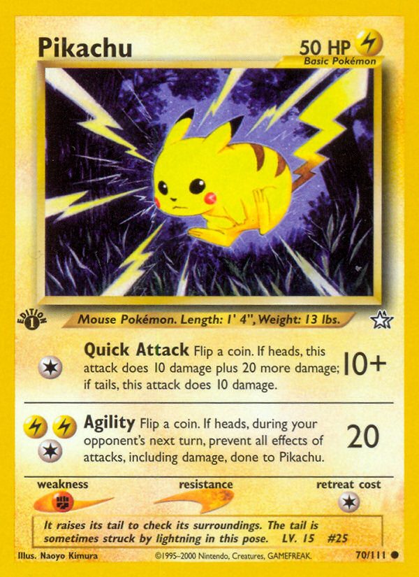 Neo Genesis Pikachu #70/111 first edition
