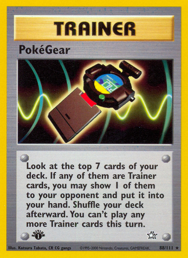 Neo Genesis PokéGear #88/111 first edition