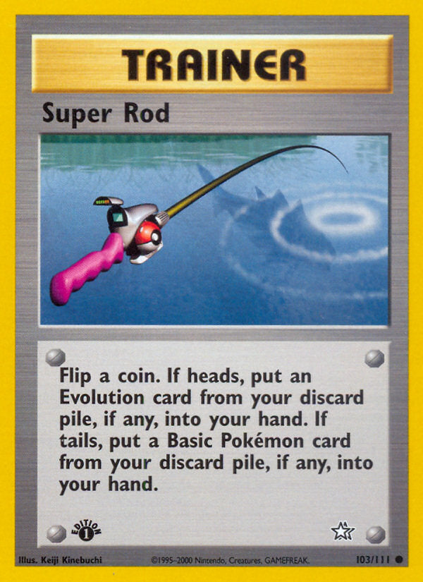 Neo Genesis Super Rod #103/111 first edition