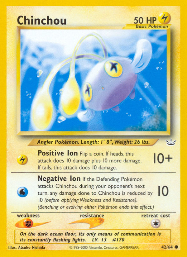 Neo Revelation Chinchou #42/64 unlimited