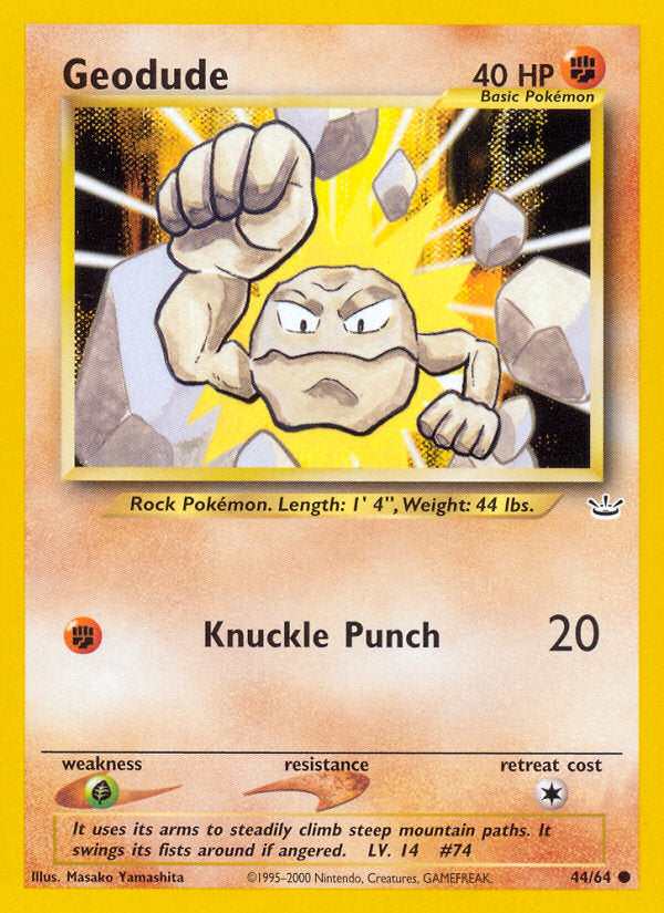 Neo Revelation Geodude #44/64 unlimited